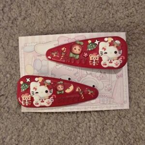 Hello Kitty Christmas Hair Clip